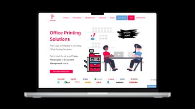 Print Logic website desktop view